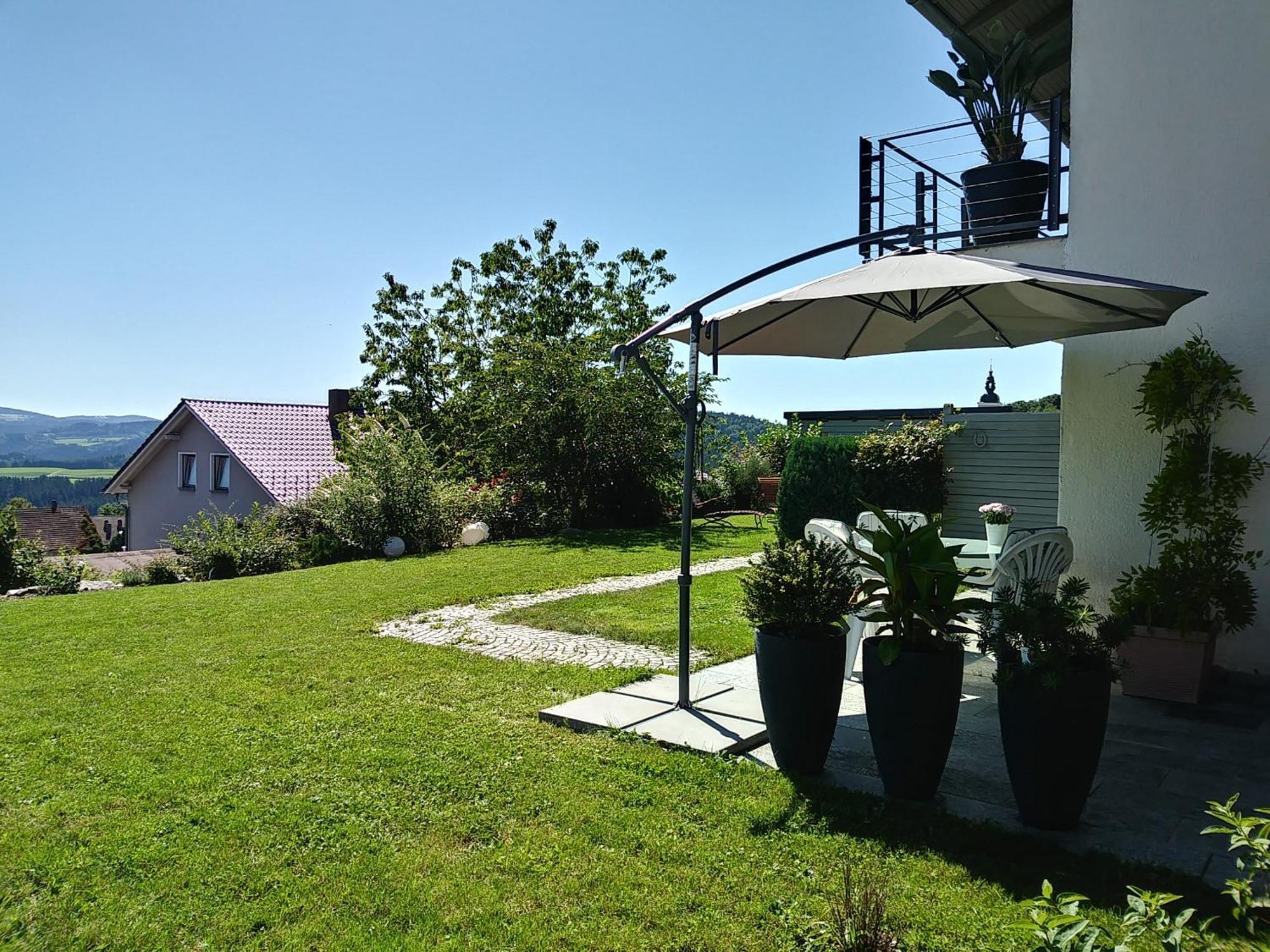 Ferienwohnungen Alpenblick Mit Garten -Panoramasauna- Kirchdorf im Wald Buitenkant foto